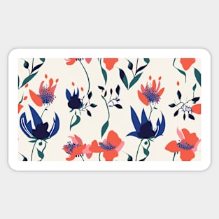 Colorful Flower Pattern V9 Sticker